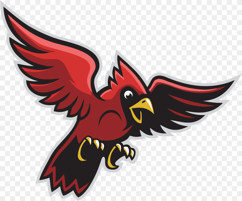 School Logo Sandy Valley Cardinals Logo, Animal, Beak, Bird, Fish Free Transparent Png