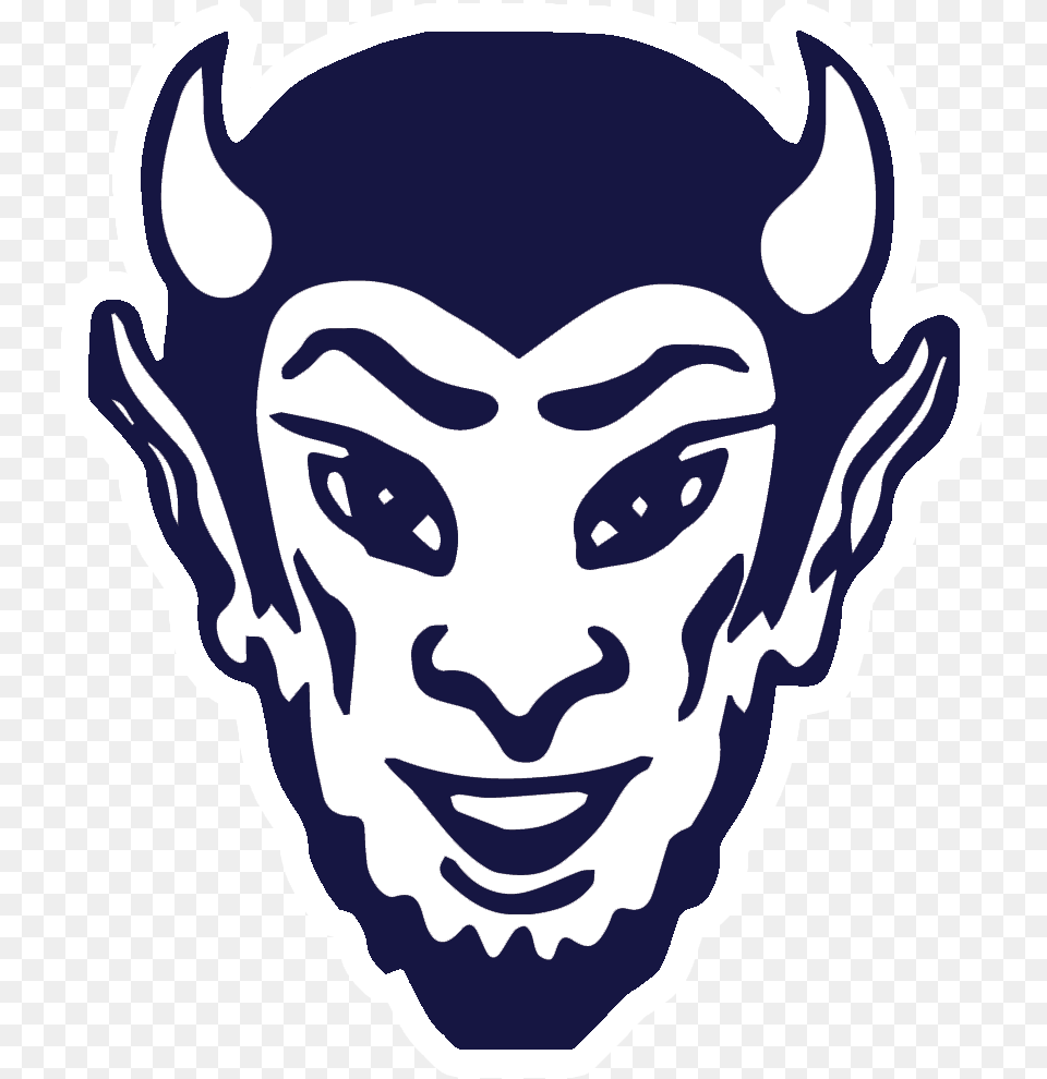 School Logo Statesboro High School Blue Devils, Baby, Person, Stencil, Photography Png