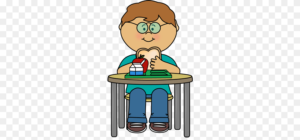 School Lunch Clip Art, Person, Reading, Baby, Face Free Png Download