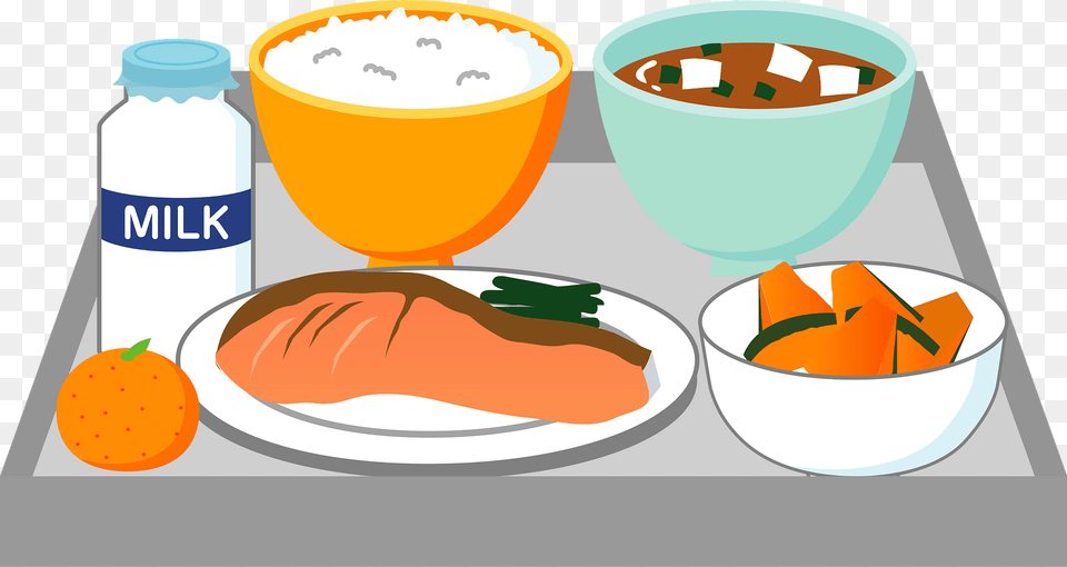 School Lunch Clipart, Food, Meal, Dairy, Beverage Png