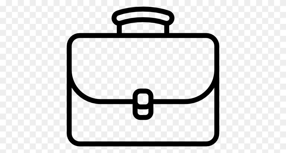 School Material Office Material Briefcase Portfolio Book Bag Icon, Gray Free Png