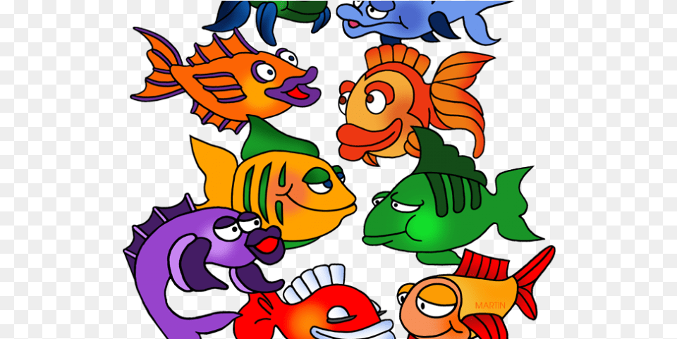 School Of Fish Cartoon, Art, Graphics, Face, Head Free Png Download