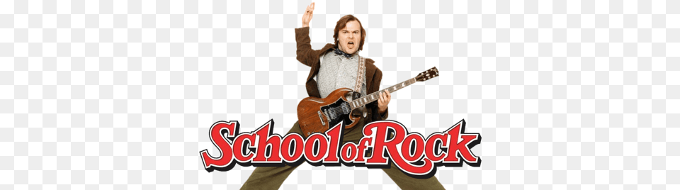 School Of Rock Rock Star Jack Black, Musical Instrument, Guitar, Baby, Person Free Png Download