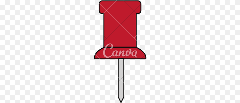 School Push Pin Thumbtack Icon Canva, Dynamite, Weapon Png Image