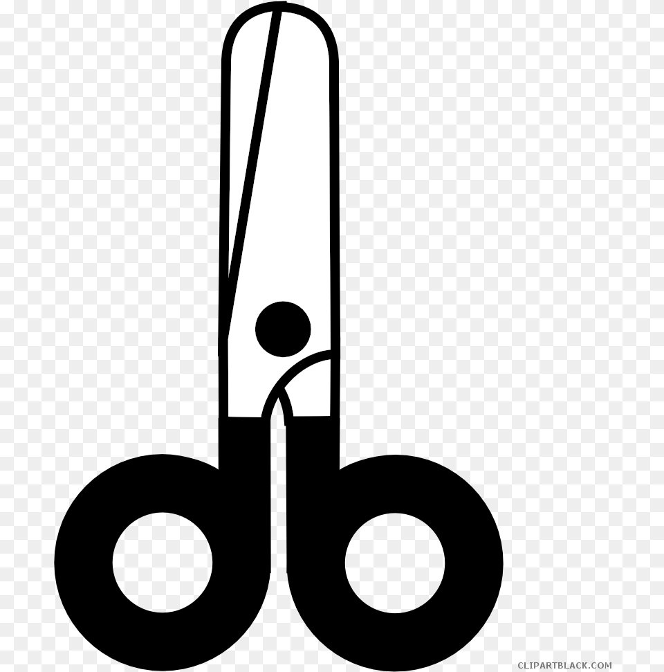 School Scissor Tools Black White Clipart Images Png