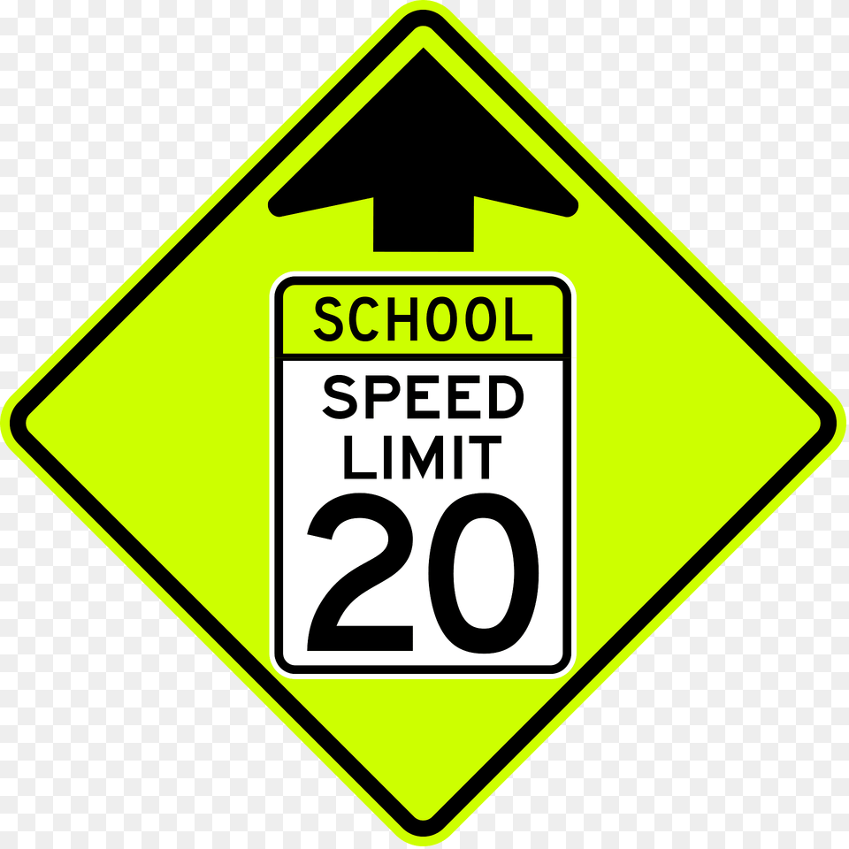 School Speed Limit Ahead Clipart, Sign, Symbol, Road Sign Free Png Download