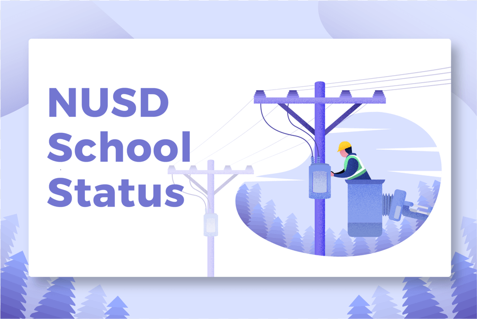 School Status Web Banner, Utility Pole, Person Free Transparent Png