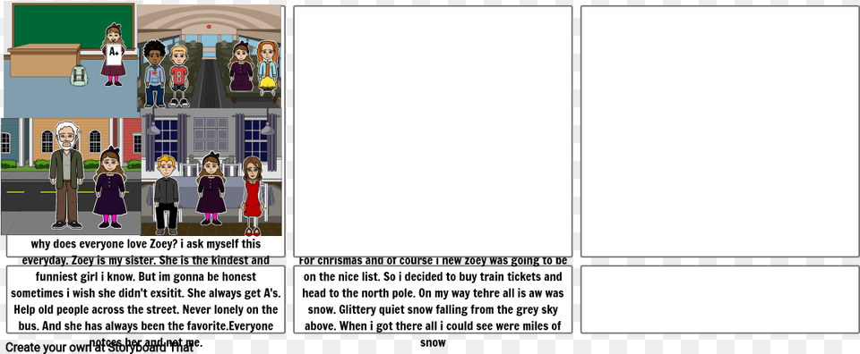 School Storyboard By Brennabanana4321 For Adult, Book, Comics, Publication, Art Free Transparent Png