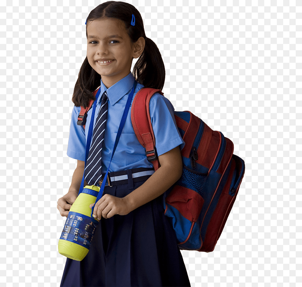 School Student Girl, Bag, Accessories, Person, Formal Wear Free Png Download