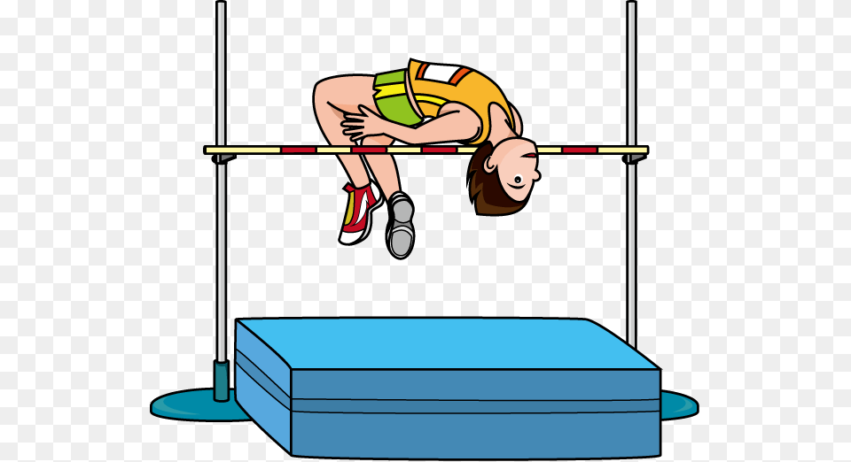School Track Cliparts, Track And Field, Sport, Person, High Jump Free Png Download