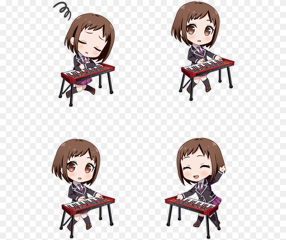 School Uniform Chibi Bang Dream, Book, Comics, Publication, Baby Free Png Download