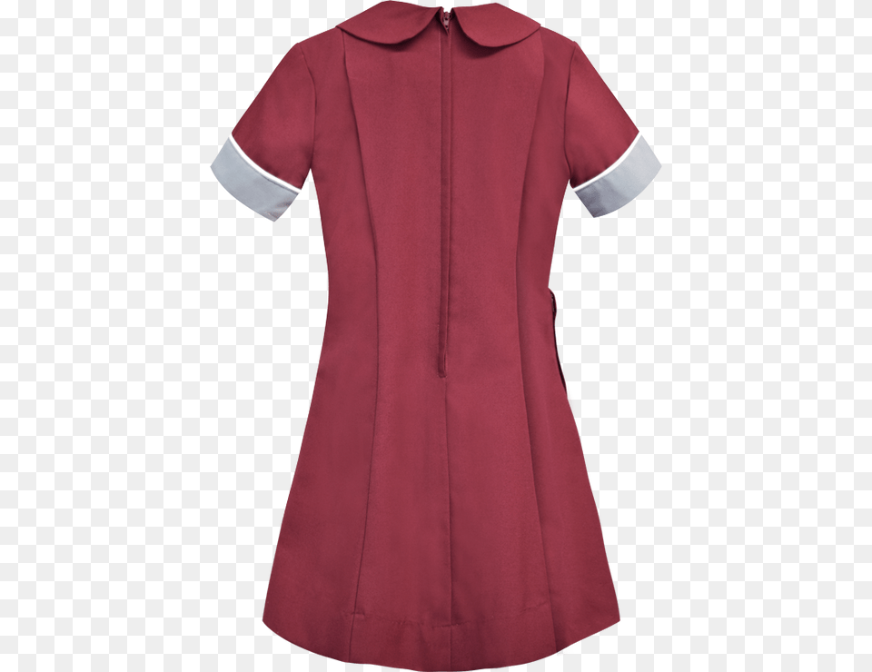 School Uniform Dress Back View Polo Shirt, Maroon, Clothing, Coat, Blouse Png