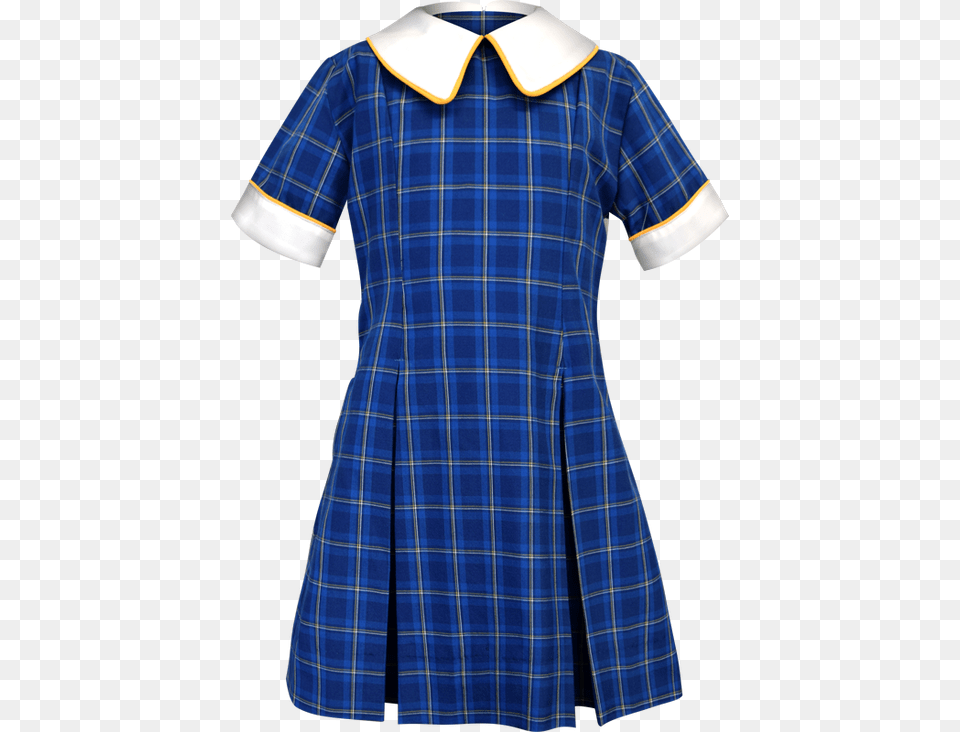 School Uniform Dress Front View Plaid, Clothing, Shirt, Blouse, Tartan Png