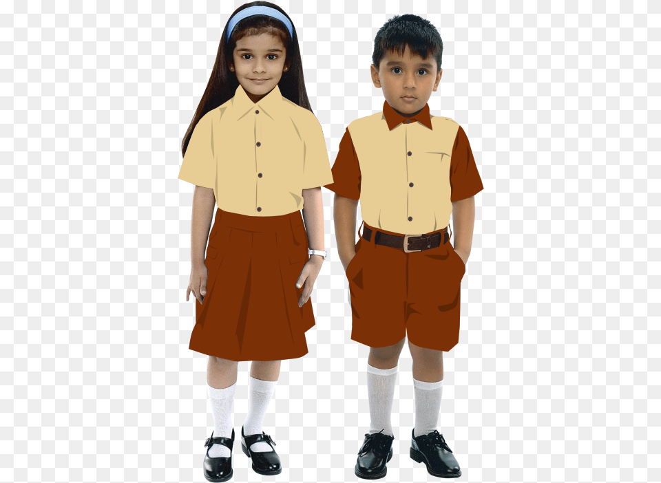 School Uniform School Dress Hd, Shorts, Clothing, Boy, Shirt Png Image