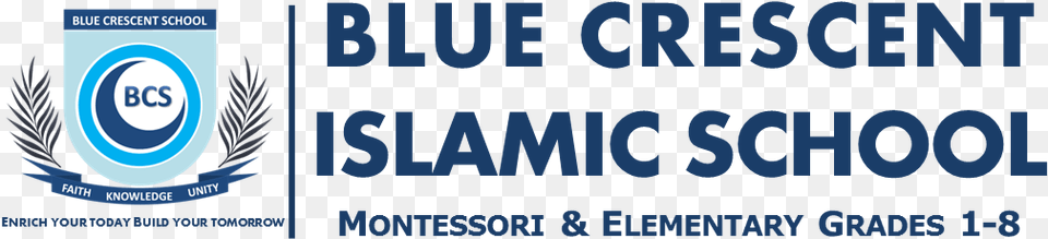 School Web Title Blue Crescent Islamic School, Logo, Text Png