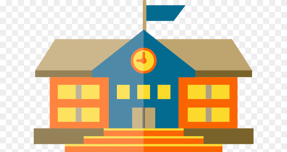 School Welcome To Our House Clipart, Outdoors, Architecture, Building, Housing Png Image