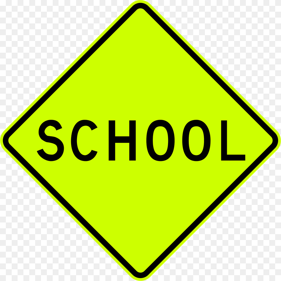School Zone Sign In Australia Clipart, Symbol, Road Sign Free Png Download