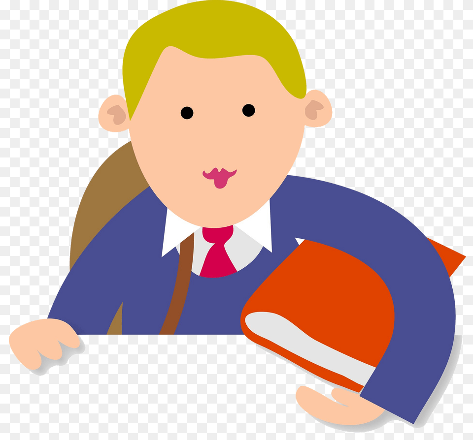 Schoolboy Clipart, Person, Reading, Face, Head Free Png