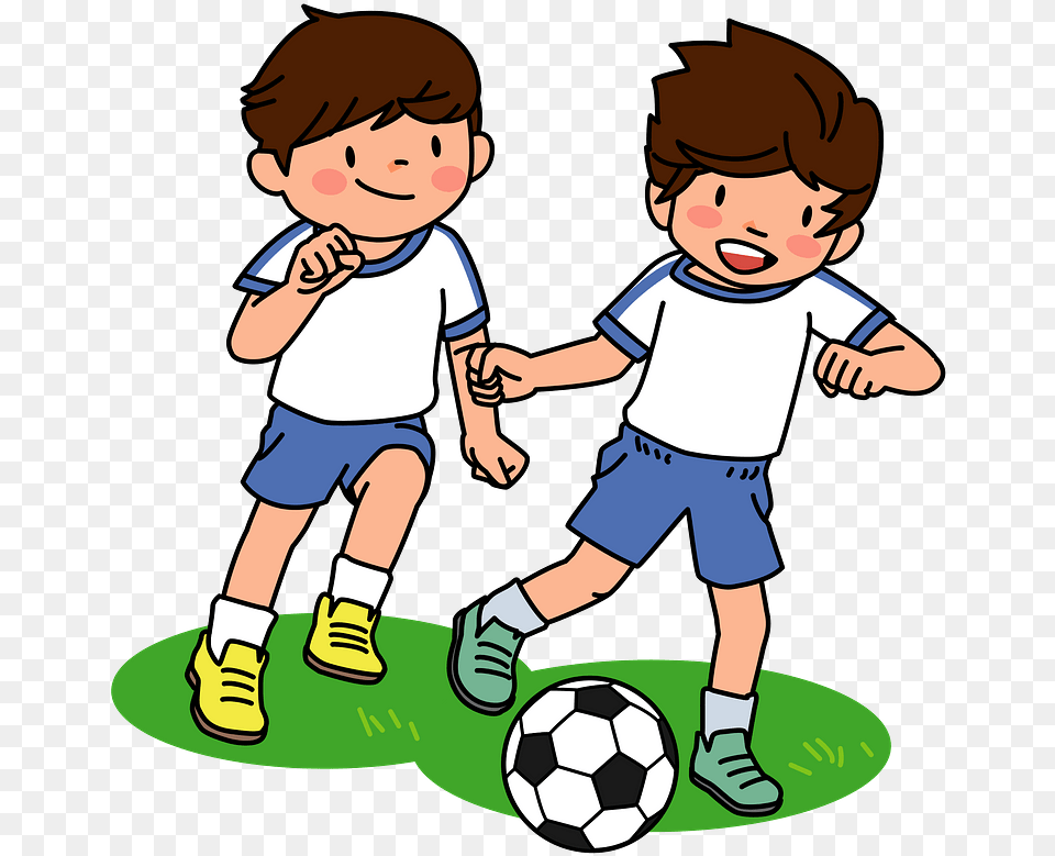 Schoolboys Soccer Football Clipart Download Transparent Kids Soccer, Baby, Soccer Ball, Person, Sport Free Png