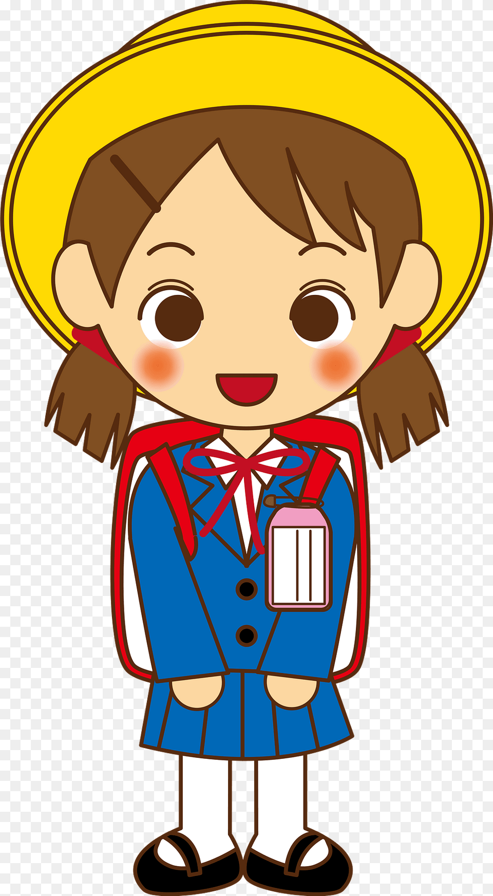 Schoolgirl Clipart, Baby, Person, Face, Head Png Image
