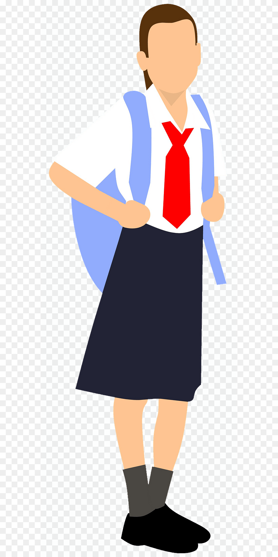 Schoolgirl Clipart, Accessories, Formal Wear, Tie, Person Free Png