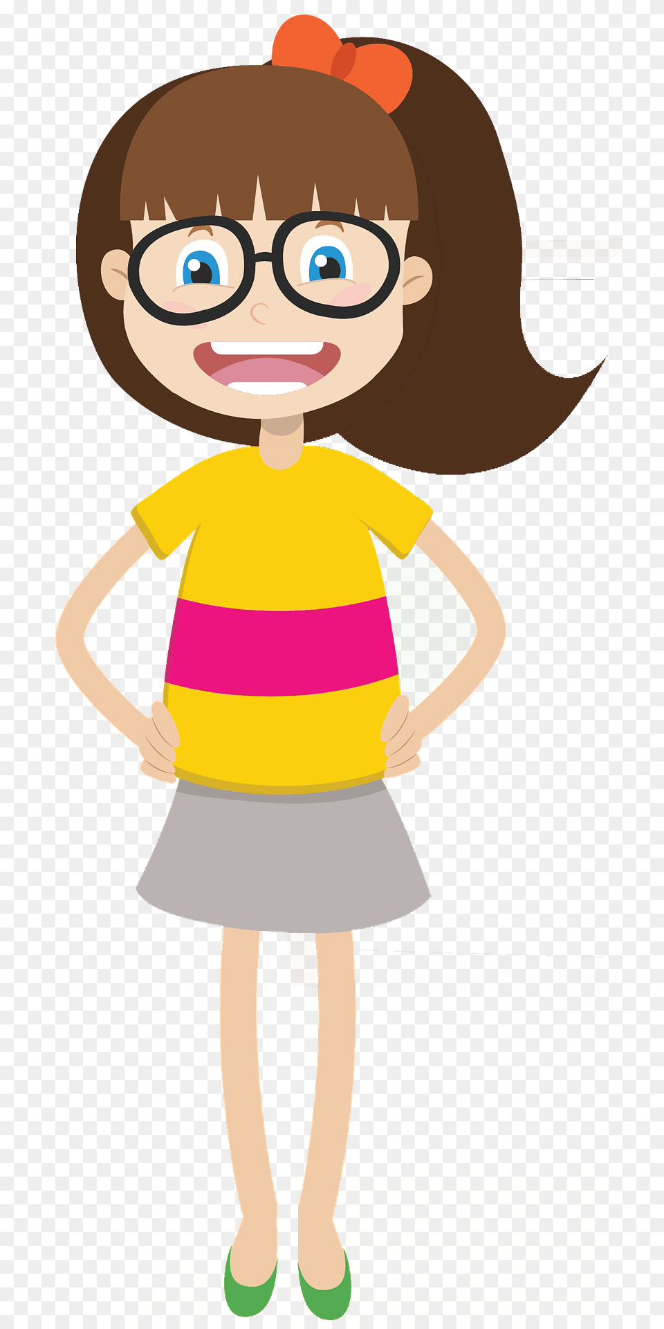 Schoolgirl Clipart, Baby, Person, Face, Head Free Png