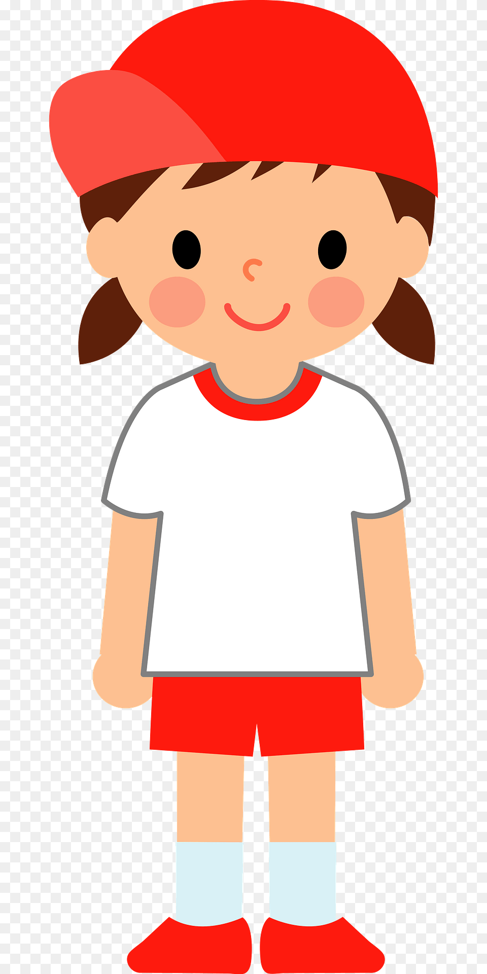 Schoolgirl Wearing A Gym Suit Clipart, Elf, Baby, Person, Face Free Png