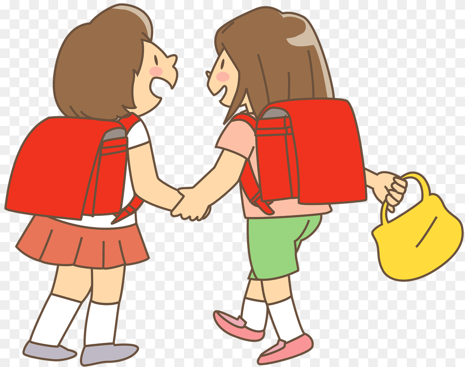 Schoolgirls Are Friends Clipart, Accessories, Bag, Handbag, Baby Free Png