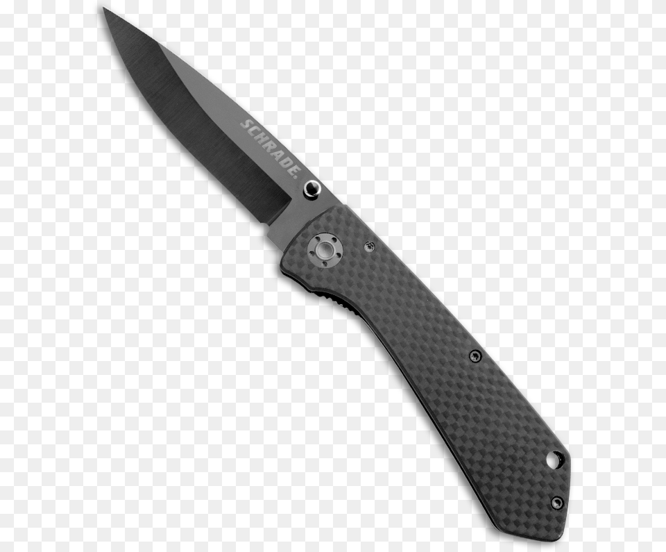 Schrade Sch402 Black Gerber Pocket Knife, Blade, Dagger, Weapon Free Transparent Png