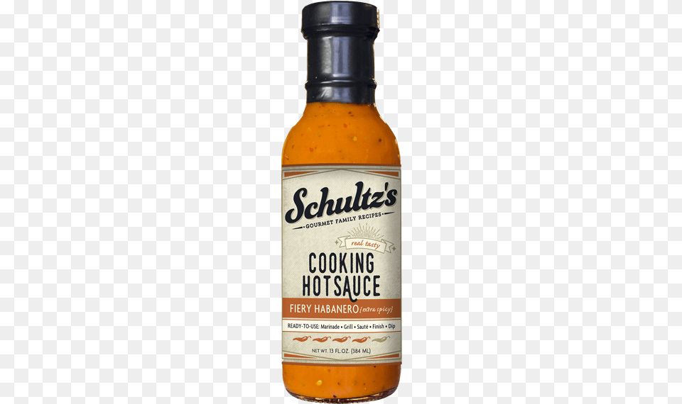 Schultz Fieryhabanerosauce Schultz39s Cooking Hot Sauce, Food, Ketchup, Alcohol, Beverage Png