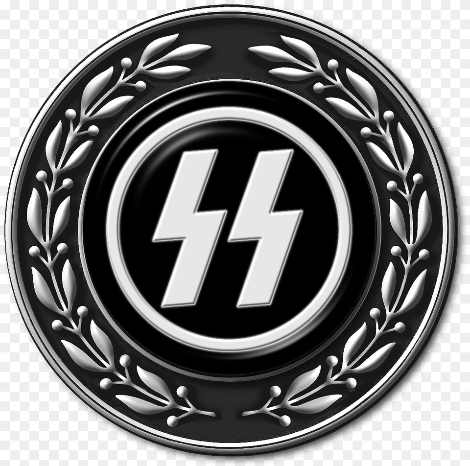 Schutzstaffel Waffen Ss Logo, Emblem, Symbol, Plate Free Png Download