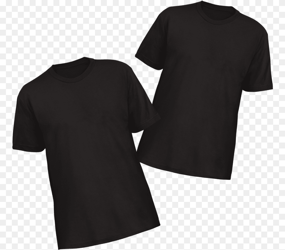 Schwarzes T Shirt Vorne Hinten, Clothing, T-shirt Free Png