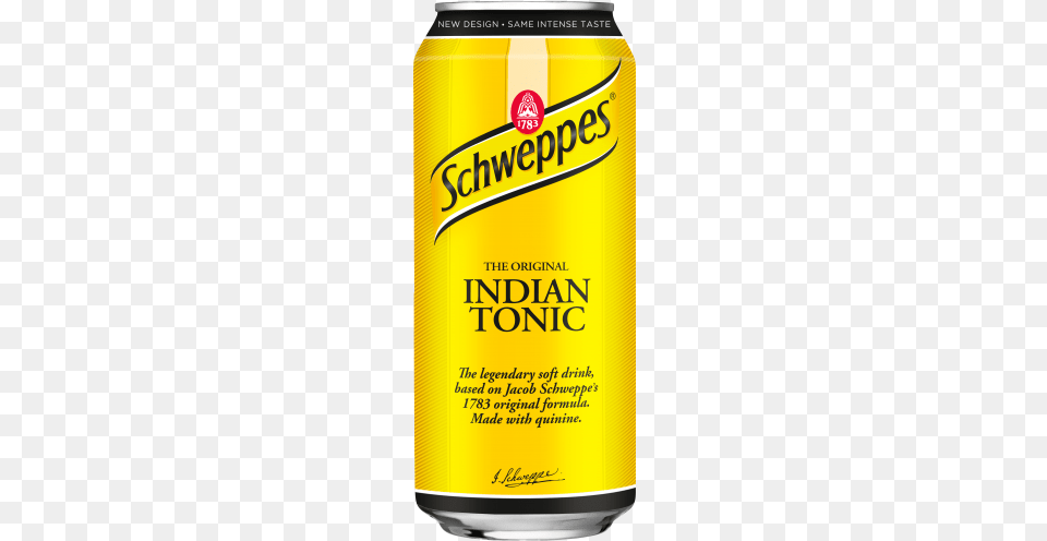 Schweppes Indian Tonic Can, Alcohol, Beer, Beverage, Lager Png
