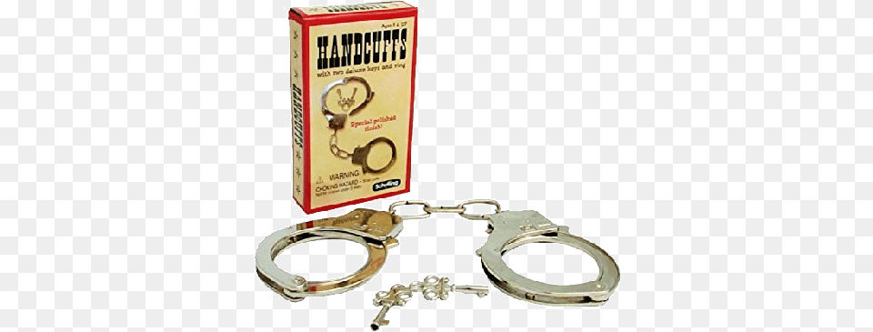 Schylling Handcuff Playset Metal Hand Cuffs With Keys, Smoke Pipe Png Image