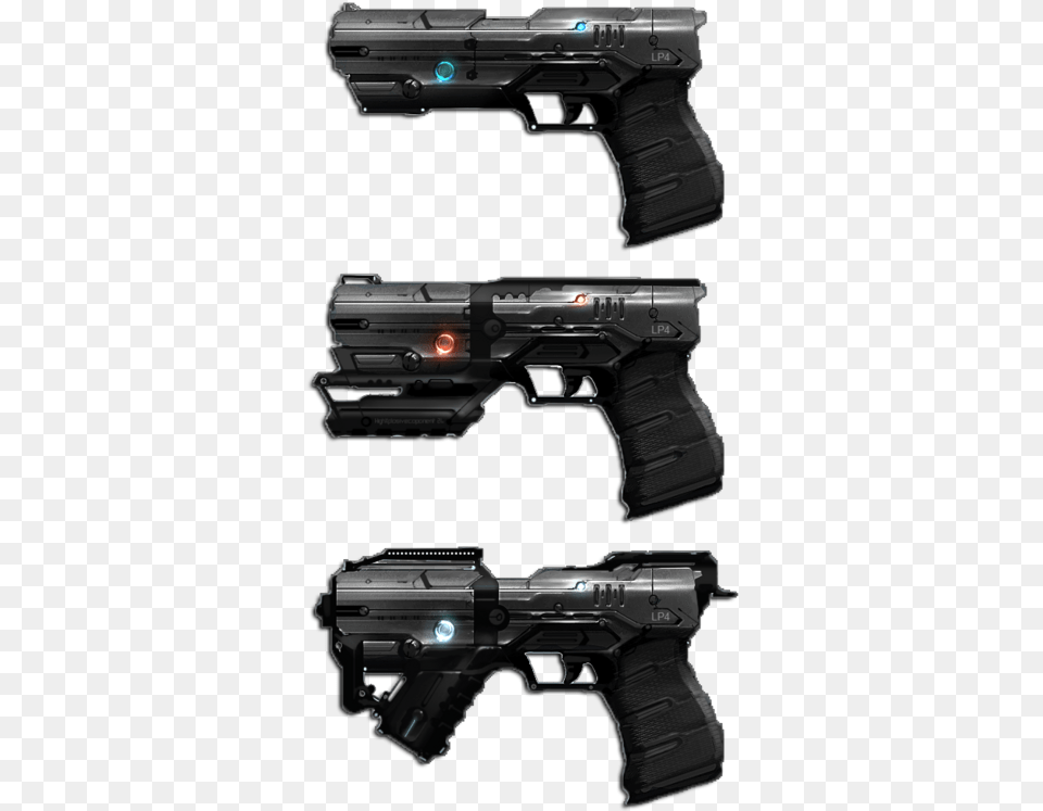 Sci Fi Futuristic Pistol, Firearm, Gun, Handgun, Weapon Png Image