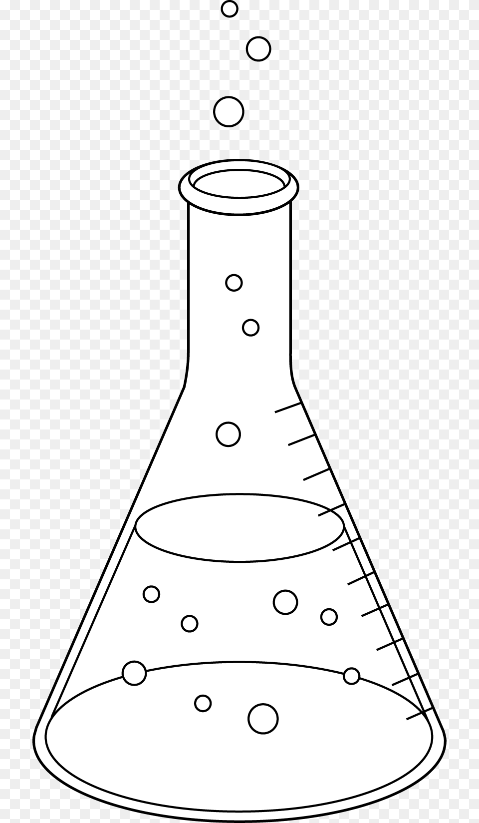 Science Beaker Clip Art Courseimage Science Beakers Black And White, Cone, Lighting, Nature, Outdoors Free Png