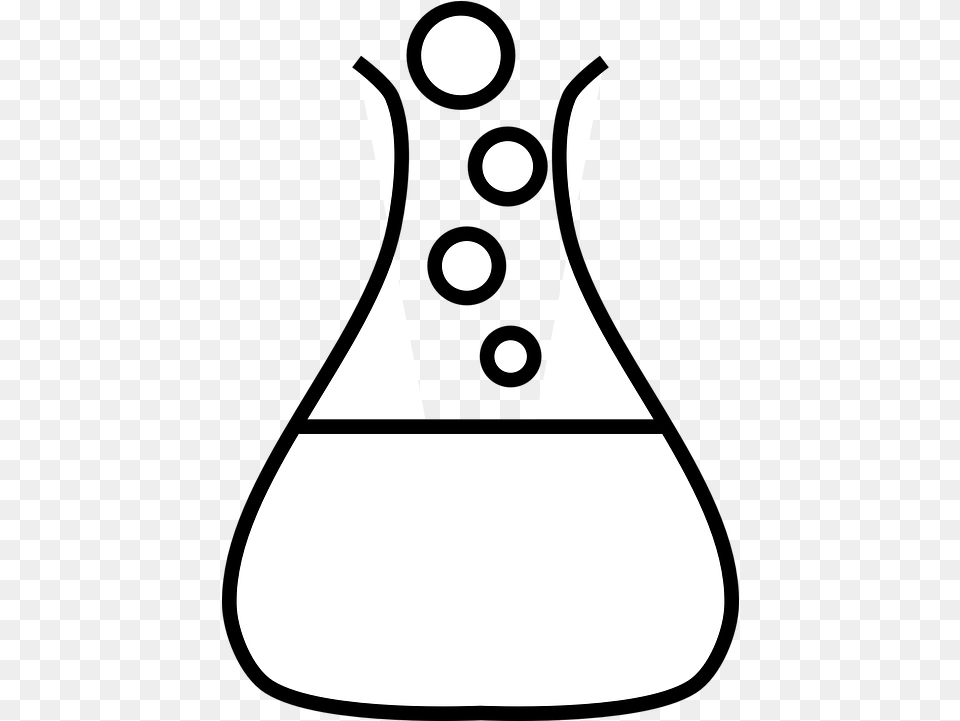 Science Clipart Black And White Science Clipart Black And White, Stencil, Lighting, Jar Free Png