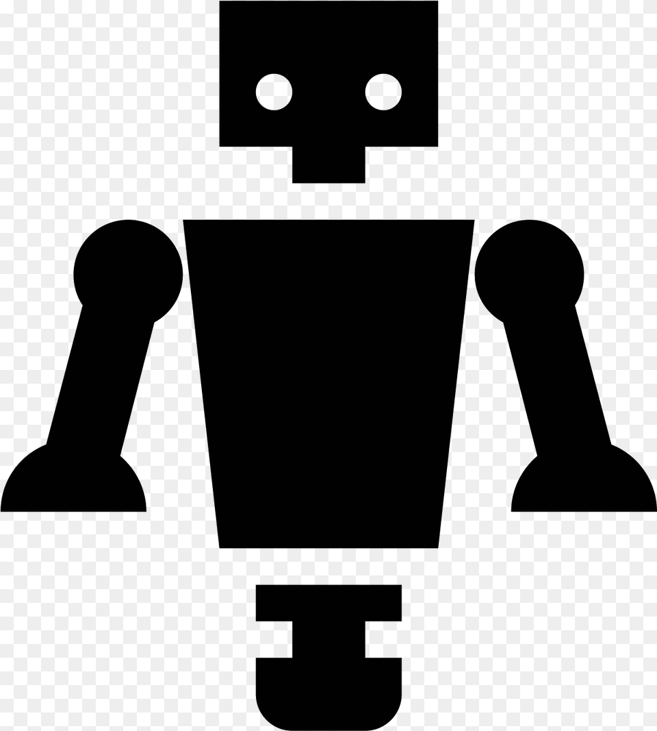 Science Fiction Icon Robot Leg, Gray Free Png