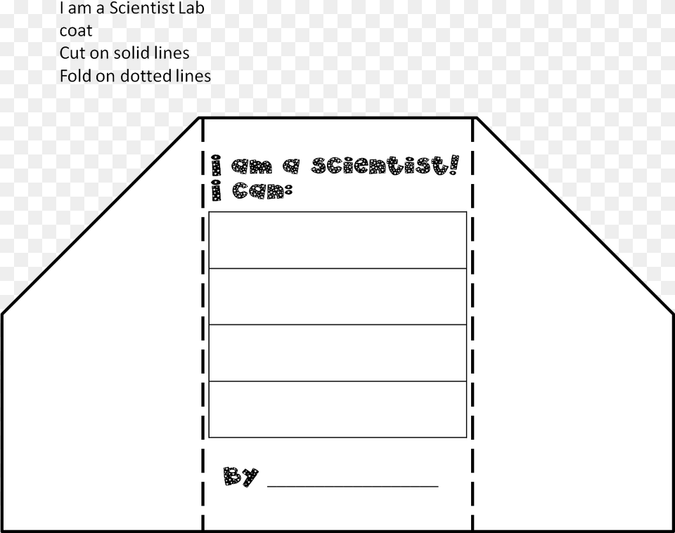 Science Lab Notebook Template Science Lab Coat Foldable Template, Page, Text, Chart, Plot Free Png Download