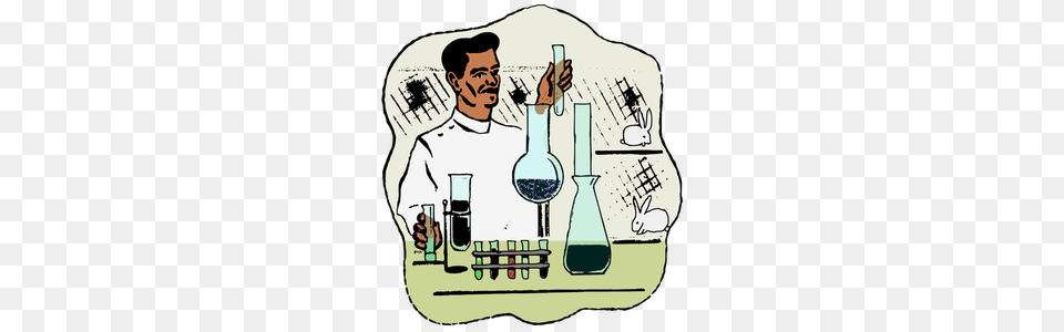Science Lab Tools Clip Art, Adult, Male, Man, Person Png Image