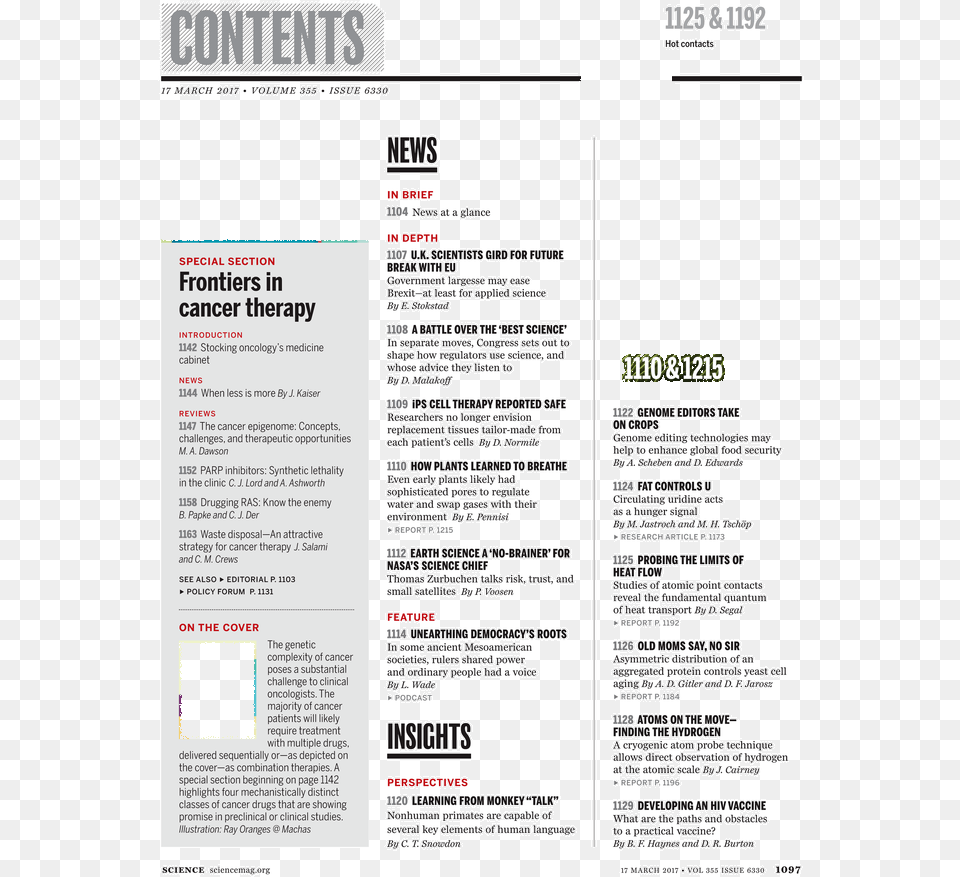 Science Magazine Table Of Contents, Menu, Text, Advertisement, Poster Free Png Download