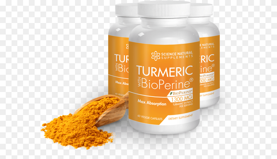 Science Natural Supplements Turmeric With Bioperine, Powder, Herbal, Herbs, Plant Free Png