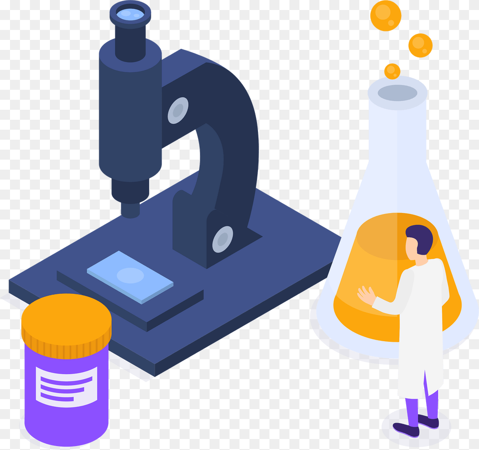 Science Svg Clipart, Person, Face, Head, Microscope Png Image