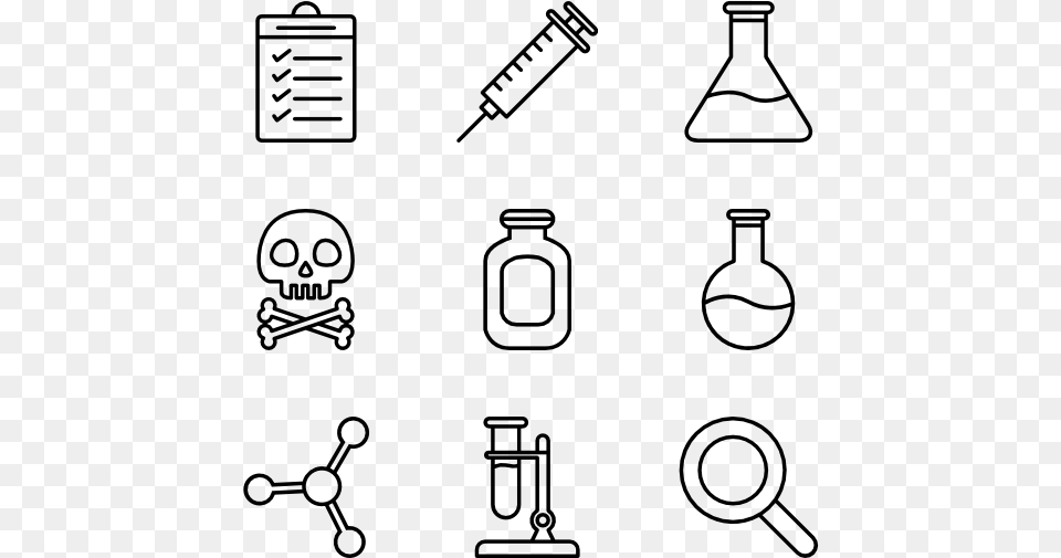 Science Teeth Icons, Gray Free Png Download