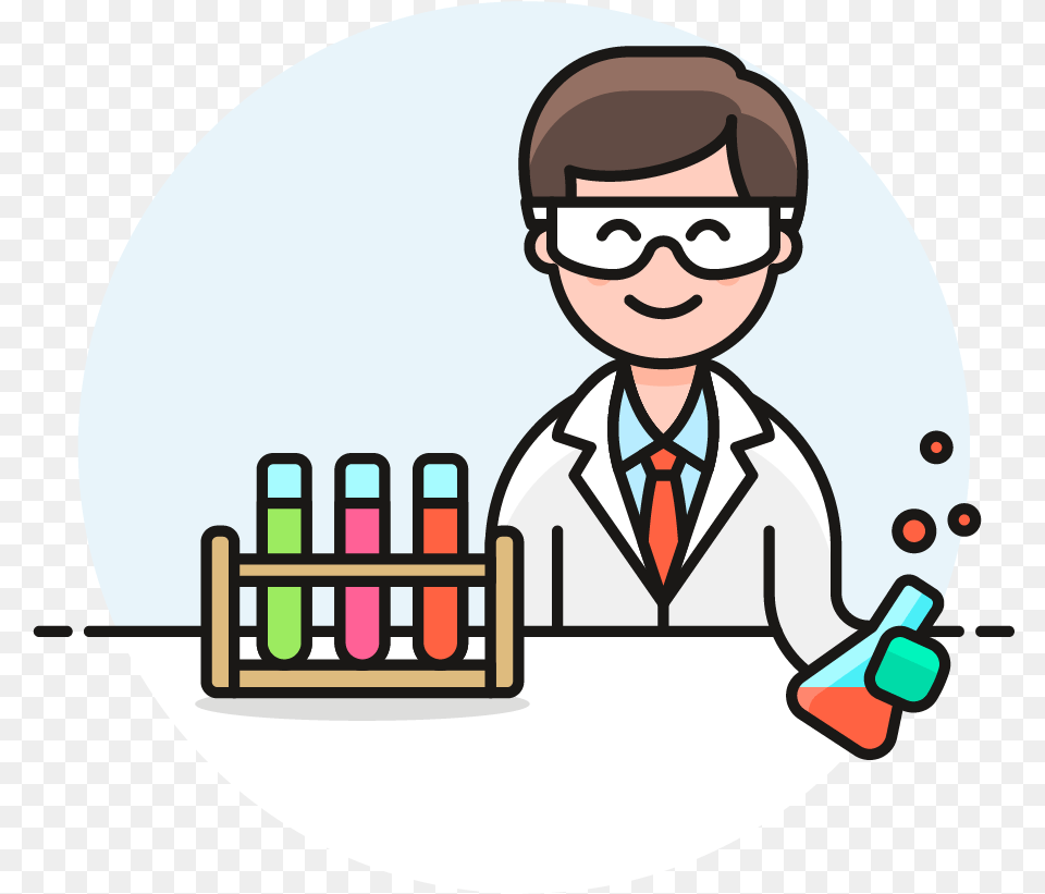 Scientist Background Image Scientist Cartoon African American, Clothing, Coat, Lab Coat, Face Free Png Download