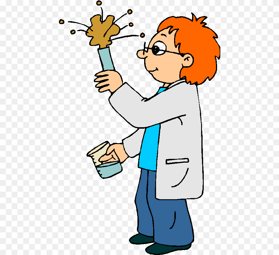 Scientist Cartoon No Background Clipart Clipart Scientist Transparent Background, Clothing, Coat, Person, Face Free Png