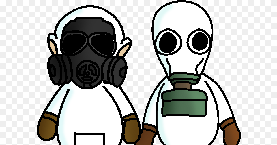 Scientist Cartoon With Gas Mask, Baby, Person, Animal, Bird Free Png