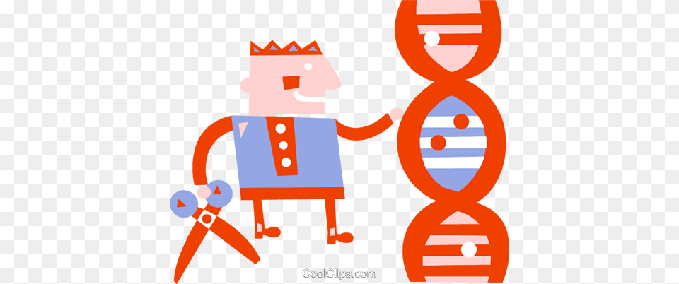 Scientist Cutting Dna Strand Royalty Vector Clip Art Free Transparent Png