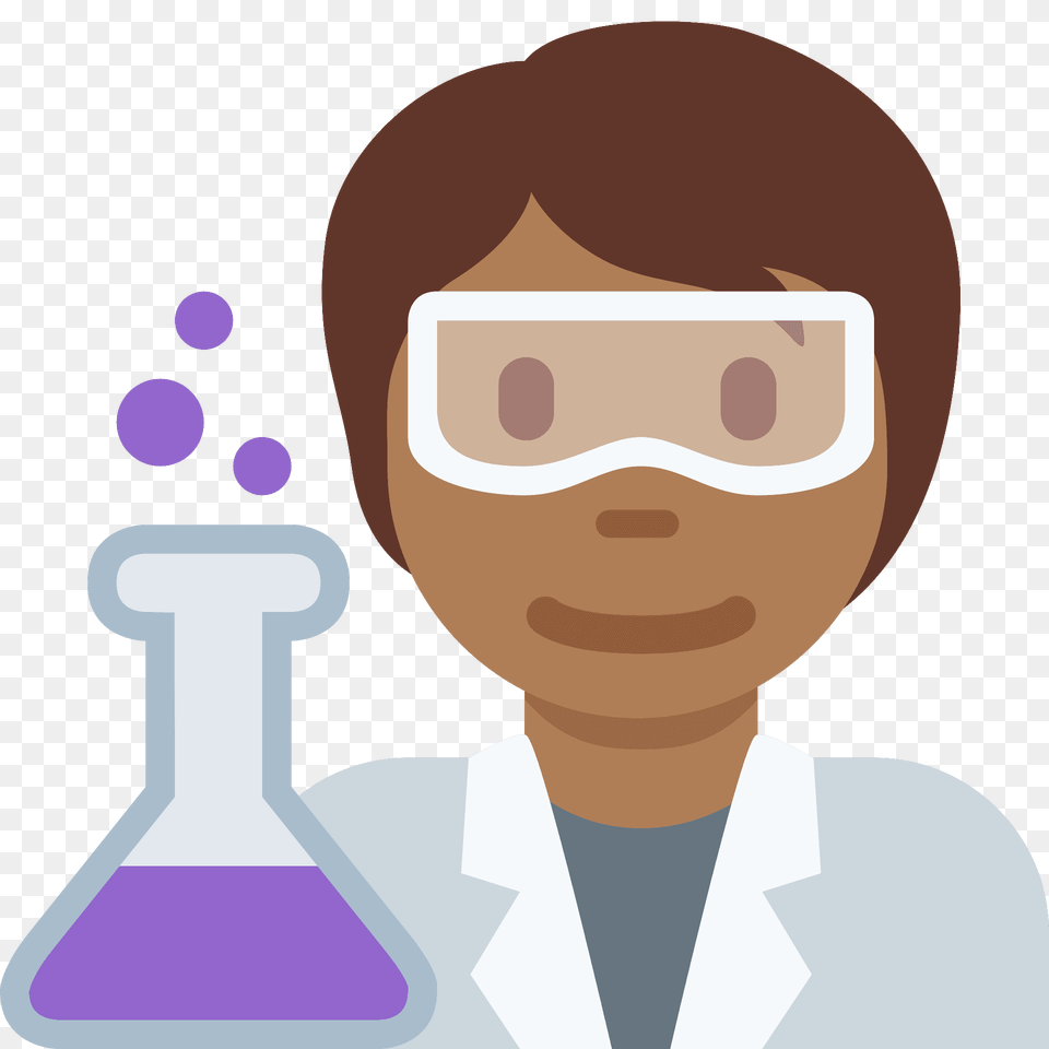 Scientist Emoji Clipart, Lab Coat, Clothing, Coat, Accessories Png Image