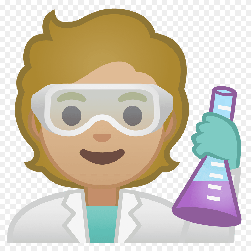 Scientist Emoji Clipart, Clothing, Coat, Face, Head Png